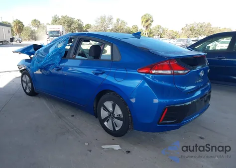 2018 Hyundai Ioniq Hybrid Blue из США, поврежденный, VIN KMHC65LC1JU089744